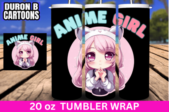 Anime Girl Tumbler Clipart: Graphics & Print Templates Review