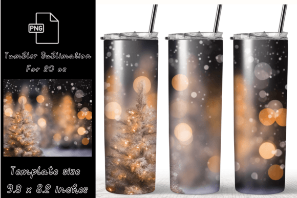 Christmas Tumbler Wraps 20 Oz Skinny Graphic Templates