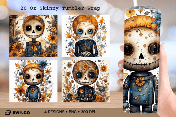 Cute Little Ghost Tumbler Sublimation for Crafts & Graphics