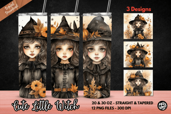 Cute Little Witch Tumbler Wrap: Graphics & Crafts Review