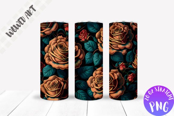 Dark Rose Skinny Tumbler Wrap: A Designer's Take