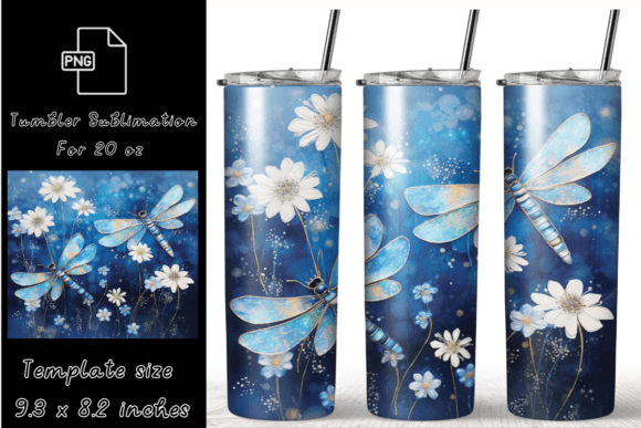 Dragonfly Tumbler Wrap PNG: A Graphic Templates Review