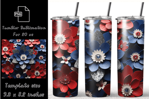 Flower Tumbler Wraps Sublimation Graphic Review