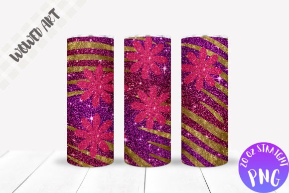 Glitter Flower Tumbler Wrap Graphics & Crafts Review