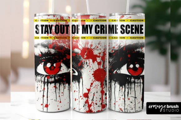 Halloween True Crime Tumbler Wrap PNG: Crafts Graphics Review