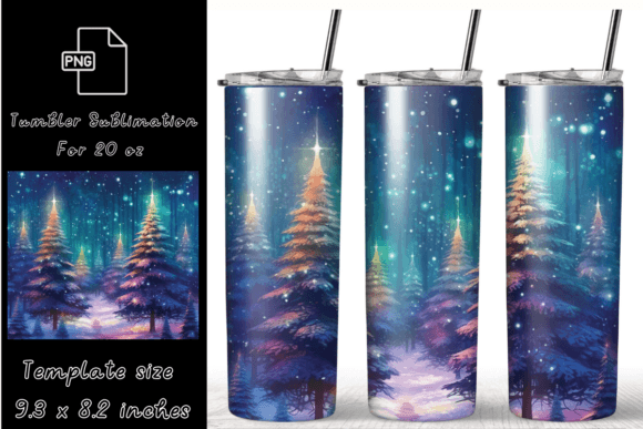Magical Forest 20oz Skinny Tumbler Wrap: Graphic Template Review