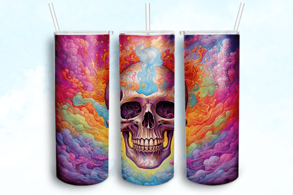 Psychedelic Skeleton 20oz Skinny Tumbler Design Review