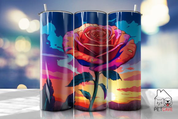 Rose Tumbler 20oz Graphics for Craft Publishers