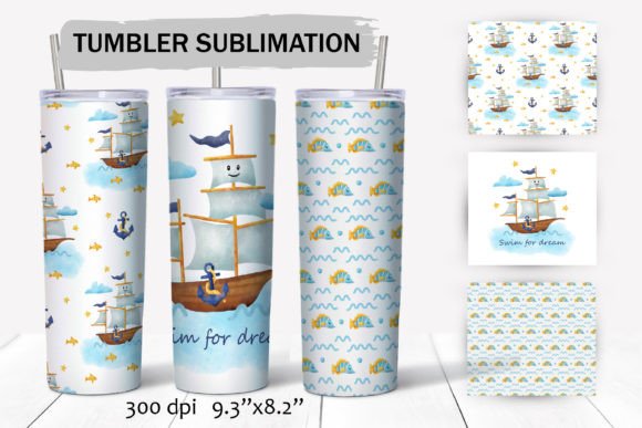 Sailing Ship Tumbler Wraps: Craft Graphics Review