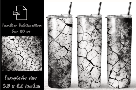 Vintage Black Tumbler Wrap Sublimation Graphics