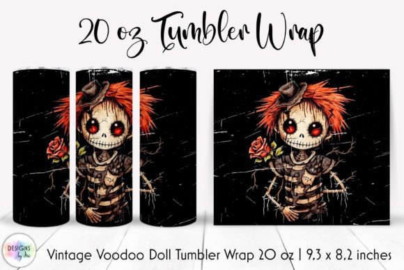 Vintage Voodoo Doll Tumbler Wrap Graphics Review