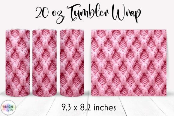 Winter Tumbler Wrap Cosy Knitted Texture: Graphics for Tumbler Wraps